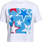 Girls 7-16 Under Armour Americana Stars Graphic Tee, Size: Large, White