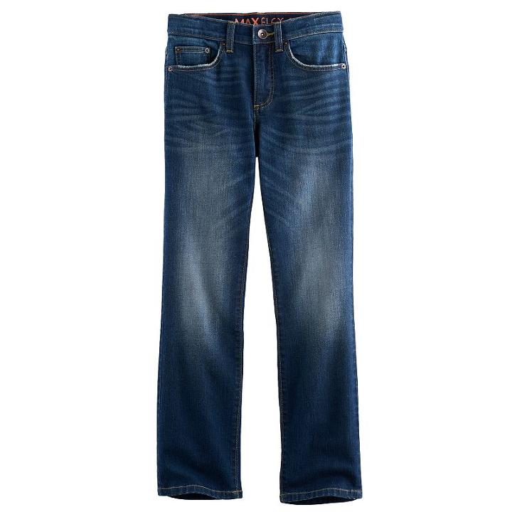 Boys 8-20 Urban Pipeline&reg; Maxflex Straight-leg Jeans, Size: 18, Dark Blue