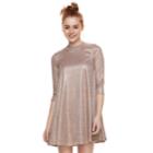 Juniors' Trixxi Foiled Swing Dress, Teens, Size: Small, Light Pink
