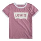 Girls 7-16 Levi's Retro Batwing Logo Ringer Tee, Size: Large, Lt Purple