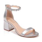 American Glamour Charm Women's High Heel Sandals, Size: 6.5, Grey