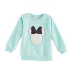 Disney's Minnie Mouse Baby Girl Plush Applique Pullover By Jumping Beans&reg;, Size: 12 Months, Turquoise/blue (turq/aqua)