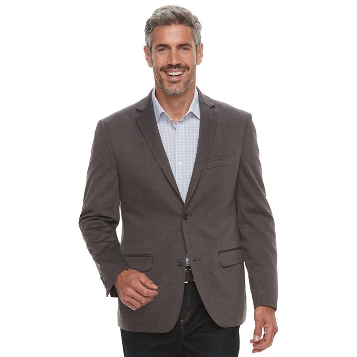 Men's Van Heusen Flex Slim-fit Knit Sport Coat, Size: 50 - Regular, Grey