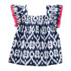 Oshkosh B'gosh, Girls 4-12 &reg; Print Fringe Top, Girl's, Size: 5, Ovrfl Oth