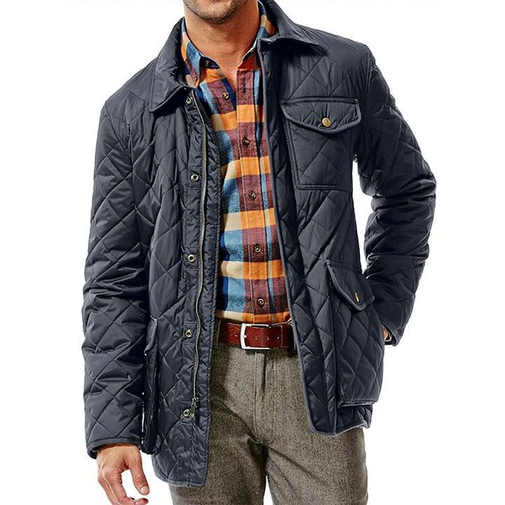 Big & Tall Haggar&reg; Quilted Barn Coat, Men's, Size: Xl Tall, Blue (navy)