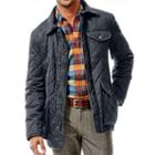 Big & Tall Haggar&reg; Quilted Barn Coat, Men's, Size: Xl Tall, Blue (navy)