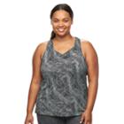 Plus Size Nike Ext Miler Dri-fit Racerback Running Tank, Women's, Size: 3xl, Grey (charcoal)