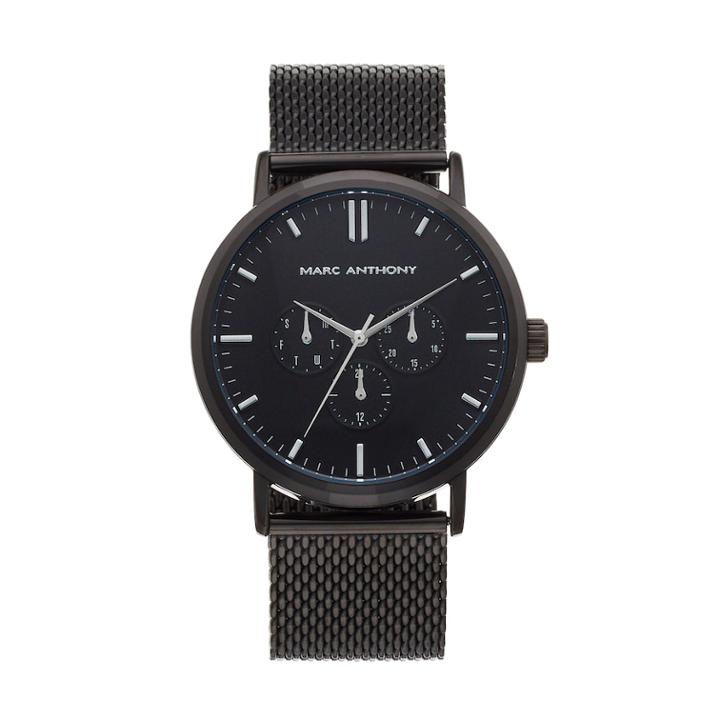 Marc Anthony Men's Kyle Mesh Watch, Size: Large, Black