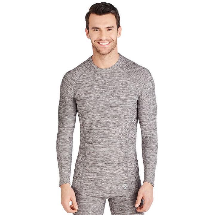 Men's Climatesmart Stretch Sport Performance Tee, Size: Large, Med Grey