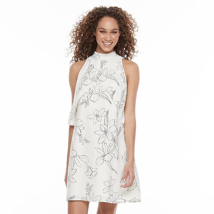 Women's Apt. 9&reg; Flounce Shift Dress, Size: Large, Oxford