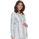 Maternity A:glow Essential Shirt, Women's, Size: S-mat, Med Blue