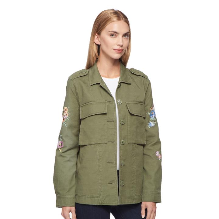 Women's Levi's Embroidered Jacket, Size: Xl, Green