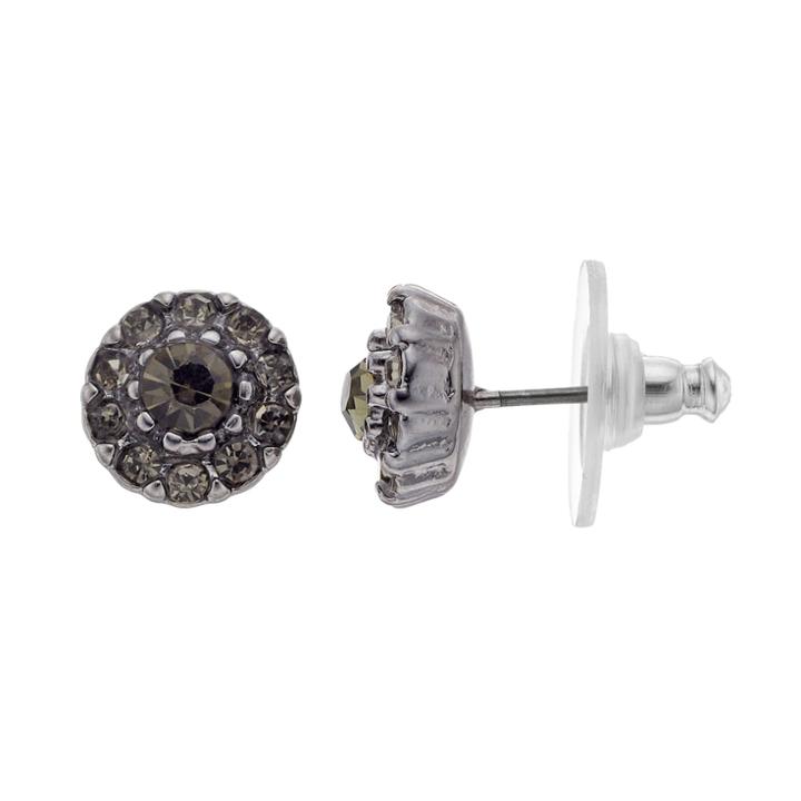 Simply Vera Vera Wang Halo Nickel Free Stud Earrings, Women's, Med Grey