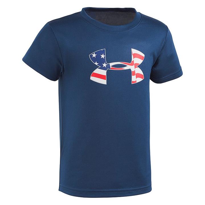 Boys 4-7 Under Armour Logo Patriotic Graphic Tee, Boy's, Size: 4, Brt Blue