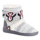 Women's Muk Luks Holly Knit Boot Slippers, Size: Small, Grey