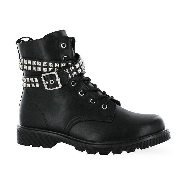 Gotta Flurt Lani Women's Dance Combat Boots, Girl's, Size: 7.5, Black