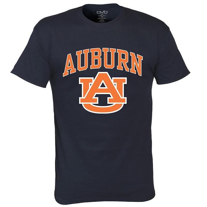 Men's Auburn Tigers Pride Mascot Tee, Size: Large, Blue (navy)