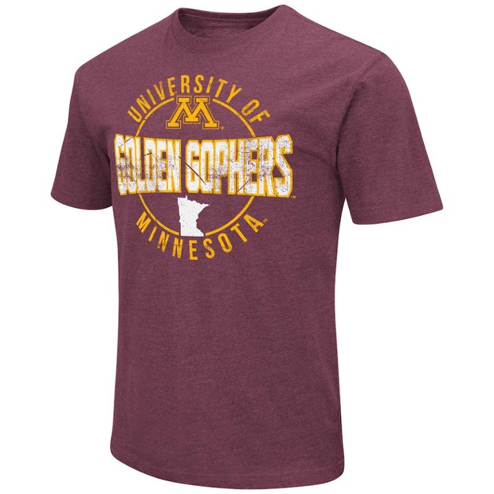 Men's Minnesota Golden Gophers Game Day Tee, Size: Medium, Dark Red
