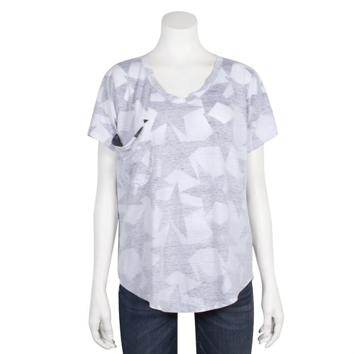 Juniors' Grayson Threads Relaxed Star Graphic Tee, Teens, Size: Small, White Oth
