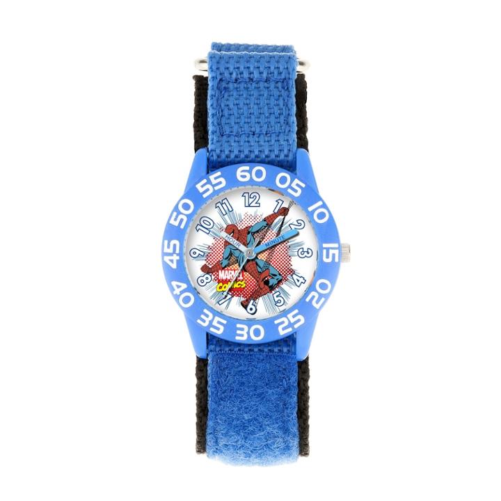 Marvel Comics Spider-man Kids' Time Teacher Watch, Size: Medium, Blue