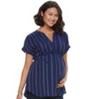 Maternity A:glow Printed Top, Women's, Size: Xxl-mat, Drk Purple
