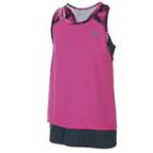 Girls 7-16 Adidas Climalite Mock-layered Tank Top, Girl's, Size: Xs, Med Pink