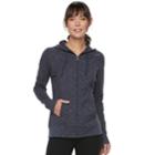 Women's Tek Gear&reg; Thumb Hole Zip-up Hoodie, Size: Small, Blue