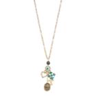 Believe In Heart, Cross & Tree Charm Pendant Necklace, Women's, Multicolor