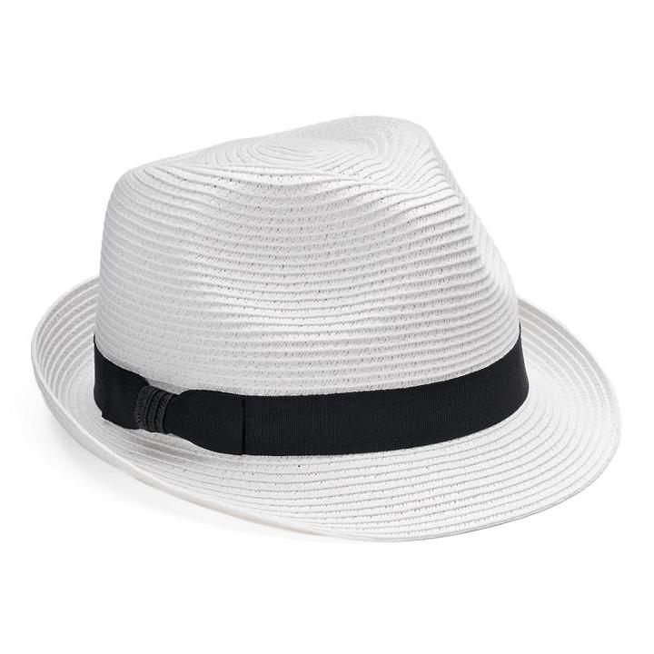 Women's Sonoma Goods For Life&trade; Grosgrain Ribbon Fedora, White