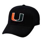 Adult Top Of The World Miami Hurricanes Premium Collection One-fit Cap, Men's, Black