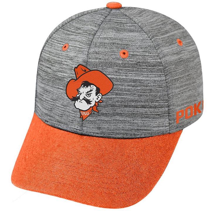 Adult Oklahoma State Cowboys Backstop Snapback Cap, Men's, Med Grey