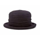 Scala Packable Wool Cloche Hat, Women's, Black