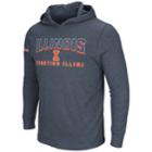 Men's Illinois Fighting Illini Thermal Hooded Tee, Size: Large, Dark Blue