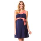 Maternity Pip & Vine By Rosie Pope Colorblock Dress, Women's, Size: Xl-mat, Blue Other