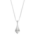 Simply Vera Vera Wang Pyramid Pendant Long Multi Strand Necklace, Women's, Silver