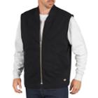 Men's Dickies Sanded Duck Insulated Vest, Size: Large, Black