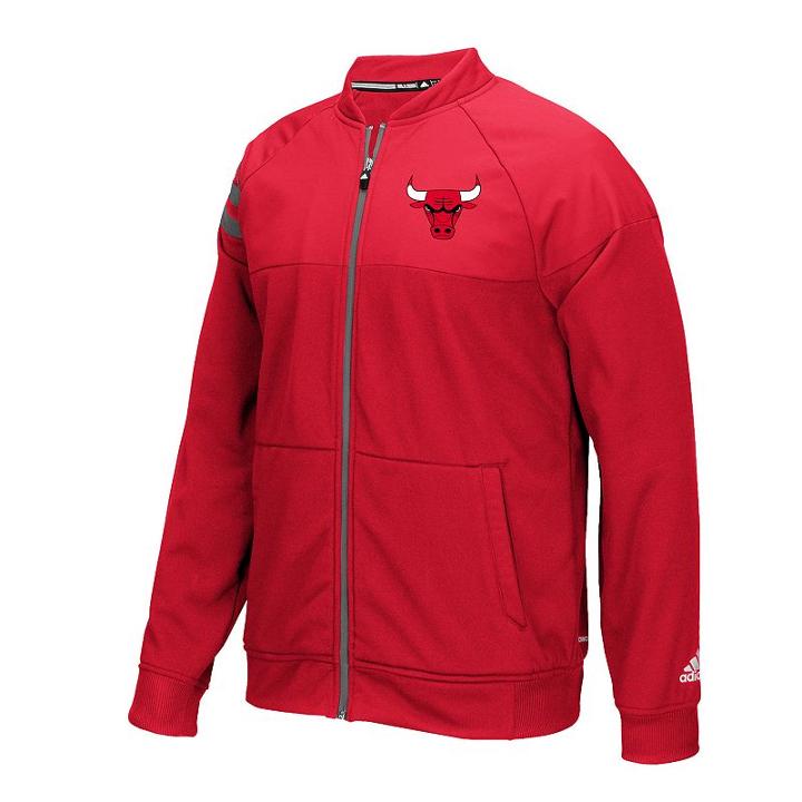 Men's Adidas Chicago Bulls Tip Off Jacket, Size: Large, Red