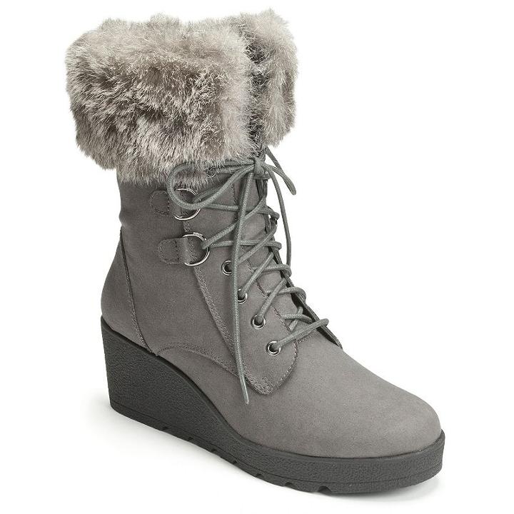 A2 By Aerosoles Color Range Women's Wedge Winter Boots, Size: Medium (11), Grey Other