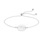 Sterling Silver New England Patriots Bolo Bracelet, Women's, Size: 9, Grey