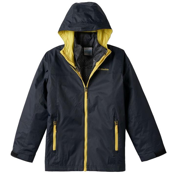 Boys 8-20 Columbia Interchange Thermal Coil 3-in-1 Systems Jacket, Boy's, Size: Small, Grey (charcoal)