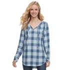 Women's Sonoma Goods For Life&trade; Splitneck Tunic, Size: Xxl, Dark Blue