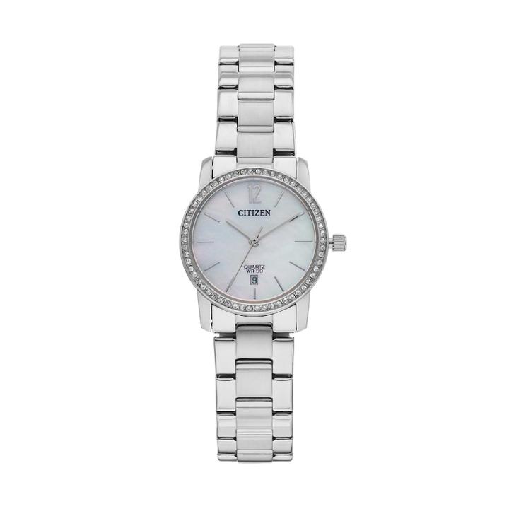 Citizen Women's Crystal Stainless Steel Watch - Eu6030-81d, Size: Small, Grey