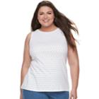 Plus Size Croft & Barrow&reg; Essential Tank, Women's, Size: 2xl, White