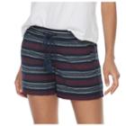 Women's Sonoma Goods For Life&trade; Striped Linen Soft Shorts, Size: 8, Med Red