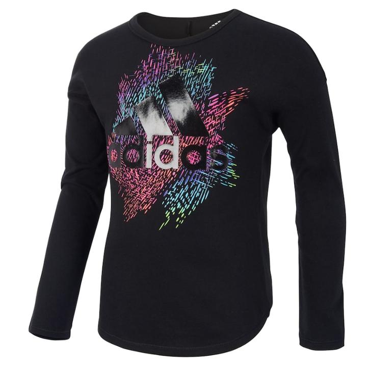 Girls 7-16 Adidas Long Sleeve All Star Tee, Size: Xl, Black