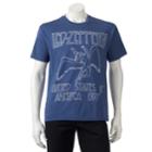 Men's Led Zeppelin Usa 1977 Band Tee, Size: Xxl, Blue (navy)