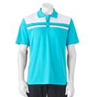 Men's Grand Slam Classic-fit Colorblock Performance Golf Polo, Size: Xl, Blue Other