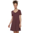 Juniors' Mudd&reg; Cupro Short Sleeve Dress, Teens, Size: Small, Purple