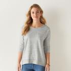 Women's Sonoma Goods For Life&trade; French Terry Dolman Top, Size: Medium, Med Grey