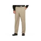 Big & Tall Savane Performance Straight-fit Flat-front Pants, Men's, Size: 38x36, Dark Beige